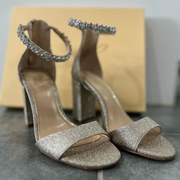 Badgley Mischka Louise Heeled Sandals For Women | Lightly Padded Comfort Dress Shoes - View #7